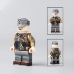 German General Eduard Dietl practical field combat uniform suitable for a frontline commander during World War II - Custom Printed Brick Block Figure