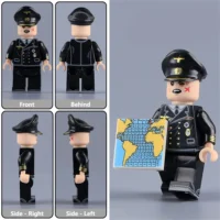 Minifigure – German Kriegsmarine Officer Lieutenant Commander (Navy) from WWII (LEGO Alternative)