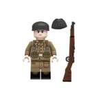German Luftwaffe (Air Force) ground combat soldier from the mid-to-late period of World War II - Custom Printed Brick Block Figure