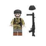 German Luftwaffe Fallschirmjäger paratrooper machine gunner soldier World War II - Custom Printed Brick Block Figure
