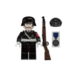 German soldier of the Leibstandarte SS Adolf Hitler (LSSAH) serving as an honor guard - Custom Printed Brick Block Figure