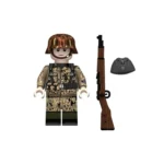 German Waffen SS rifleman Nazi Party’s SS organization mid to late World War II era - Custom Printed Brick Block Figure