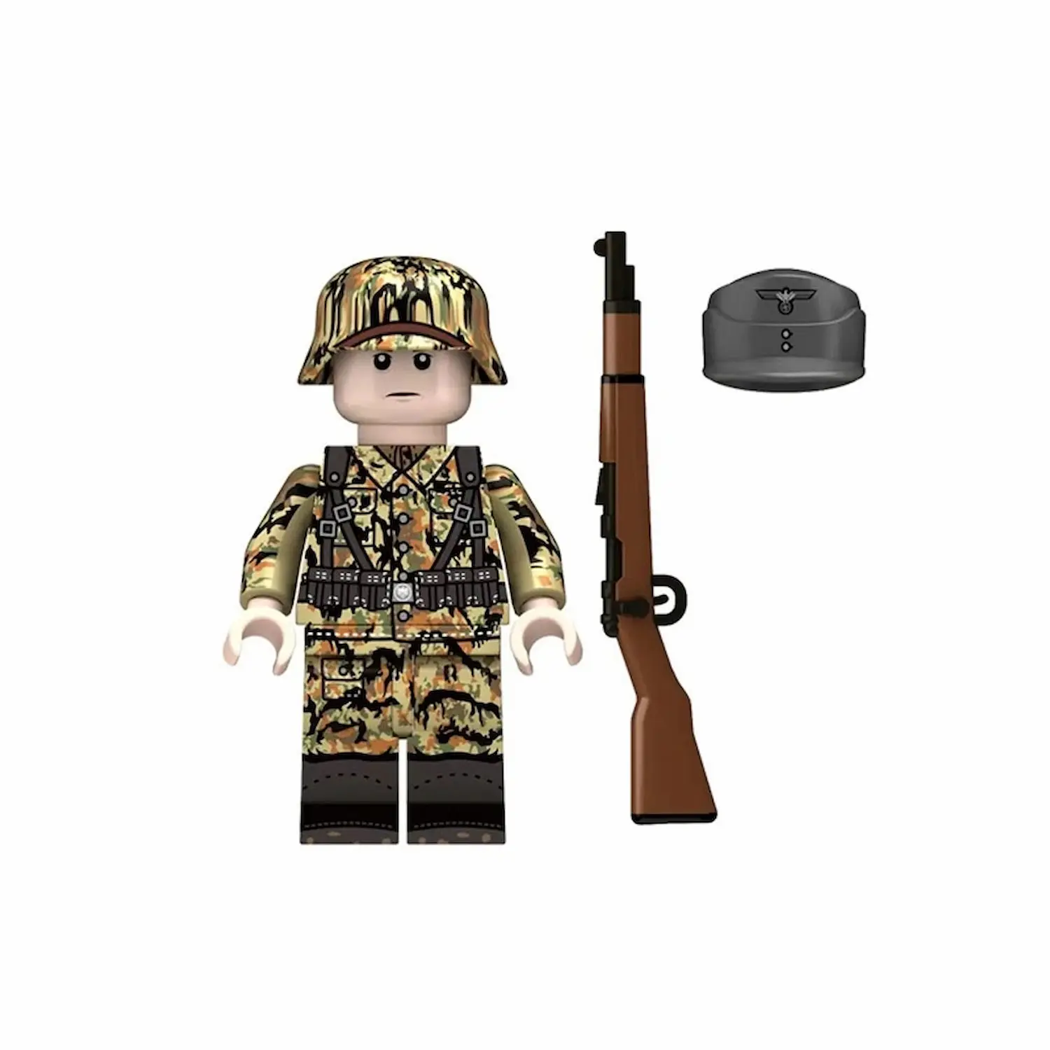 Minifigure – German soldier from the final months of World War II (LEGO Compatible) Minifigure – German soldier from the final months of World War II (LEGO Compatible)