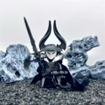 Ghost Faced Swordsman - Custom Printed Brick Block Figure