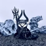 Ghost Faced Swordsman holding meteor hammer - Custom Printed Brick Block Figure
