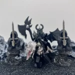Giant Winged Shadow Berserker Demon and two Ringwraiths - Custom Printed Brick Block Figure
