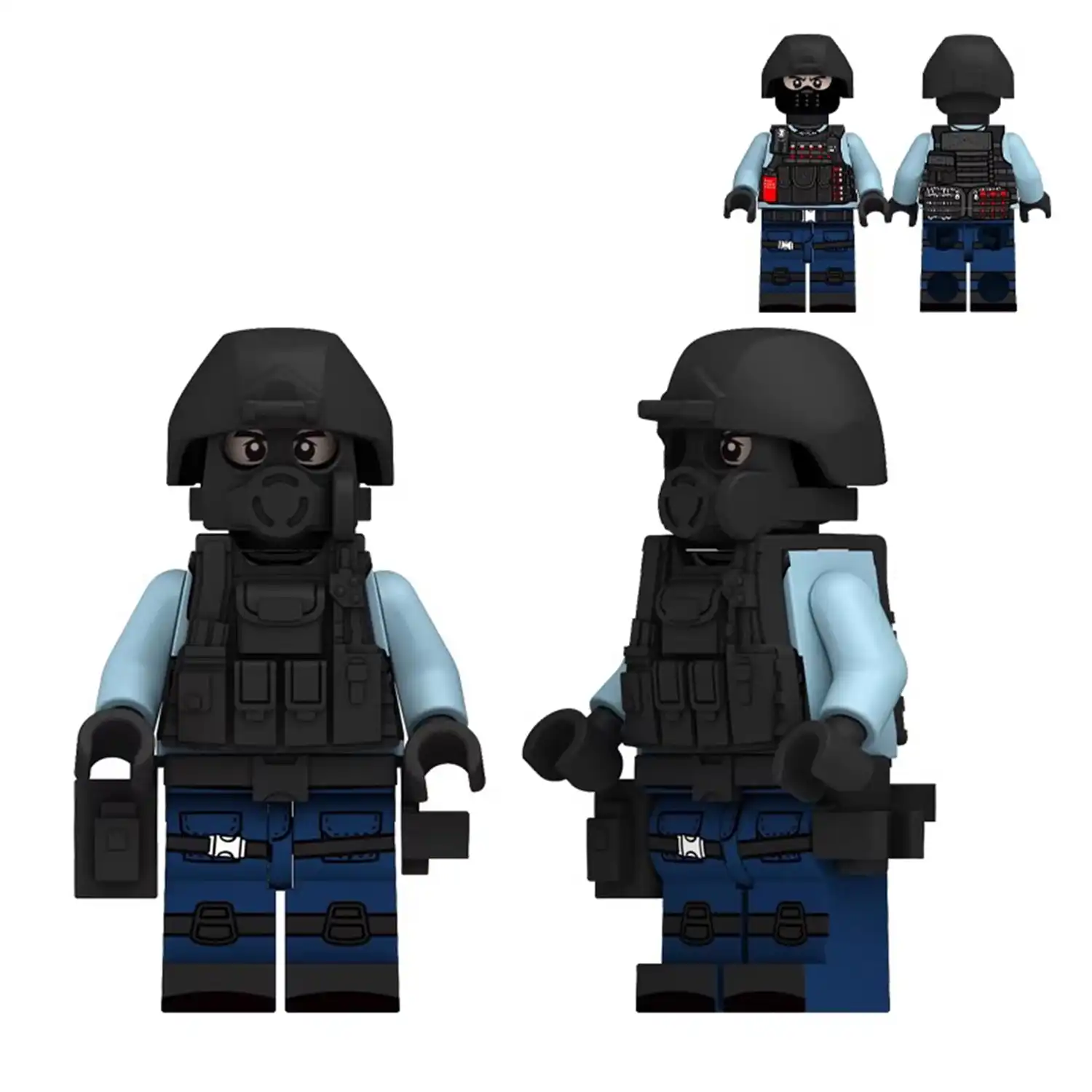 Minifigure – Hong Kong Police Force's Special Duties Unit SDU Flying Tigers (LEGO Alternative) Minifigure – Hong Kong Police Force's Special Duties Unit SDU Flying Tigers (LEGO Alternative)
