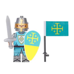 Minifigure – Jerusalem Knight and a matching flag (LEGO Alternative) Minifigure – Jerusalem Knight and a matching flag (LEGO Alternative)