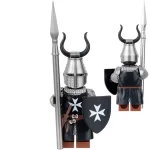 Knight Hospitaller - Custom Printed Brick Block Figure
