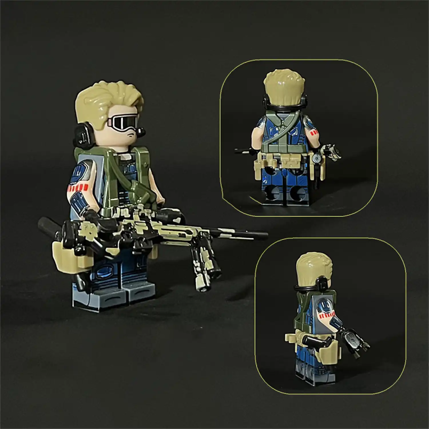 Minifigure – Master Sergeant First Class Robert Frost Magician Irish Mercenary (LEGO Alternative) Minifigure – Master Sergeant First Class Robert Frost Magician Irish Mercenary (LEGO Alternative)
