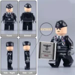 Oberfeldwebel German Panzer (tank) unit that served in the famed Afrikakorps World War II - Custom Printed Brick Block Figure