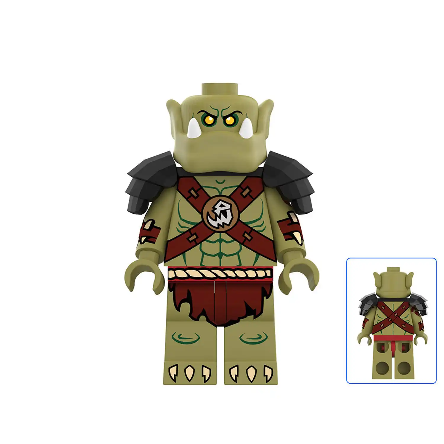 Minifigure – Orc Goblin Warrior (LEGO Alternative) Minifigure – Orc Goblin Warrior (LEGO Alternative)