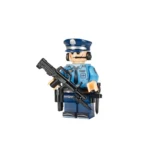 Police Officer - Custom Printed Brick Block Figure