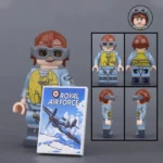 Royal Air Force RAF Flight Sergeant pilot from World War II - Custom Printed Brick Block Figure
