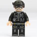 SWAT Special Weapons and Tactics officer special police tactical unit black - Custom Printed Brick Block Figure