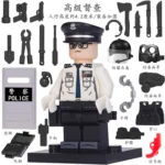 Senior Police Inspector and various tool custom pieces - Custom Printed Brick Block Figure