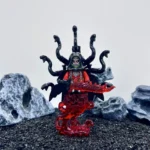 Skeleton Snake Demon equipped with red flame sword - Custom Printed Brick Block Figure