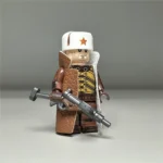 Soviet Red Army Scout soldier Feliev Anatoly Mikhailovich - Custom Printed Brick Block Figure