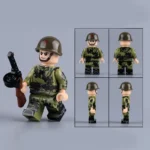 Soviet Red Army soldier from World War II - Custom Printed Brick Block Figure