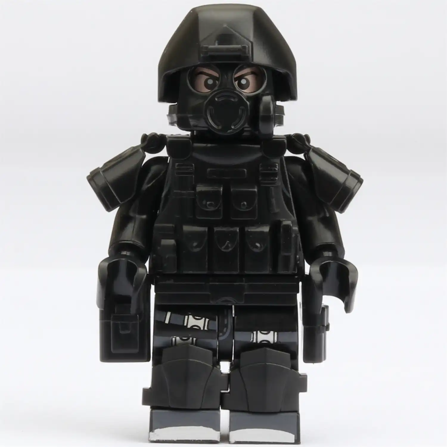 Minifigure – Special Forces Soldier SWAT counter terrorism unit black (LEGO Alternative)