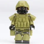 Special Forces Soldier SWAT modern tactical operative green - Custom Printed Brick Block Figure