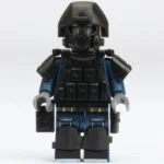 Special Forces Soldier SWAT police special forces unit blue - Custom Printed Brick Block Figure