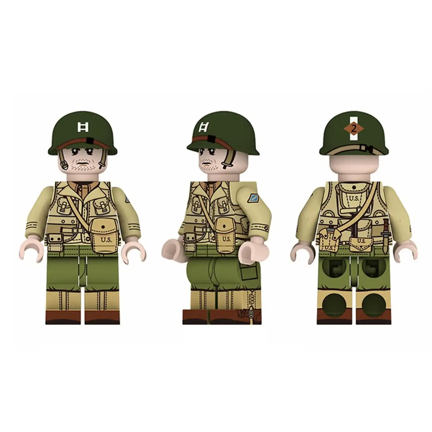 Minifigure – Captain of the U.S. Army 2nd Ranger Battalion during World War II (LEGO Compatible) Minifigure – Captain of the U.S. Army 2nd Ranger Battalion during World War II (LEGO Compatible)