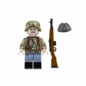 Minifigure – elite German Fallschirmjäger (paratrooper) of the Luftwaffe (Air Force) from the mid-to-late period of World War II (LEGO Compatible) Minifigure – elite German Fallschirmjäger (paratrooper) of the Luftwaffe (Air Force) from the mid-to-late period of World War II (LEGO Compatible)