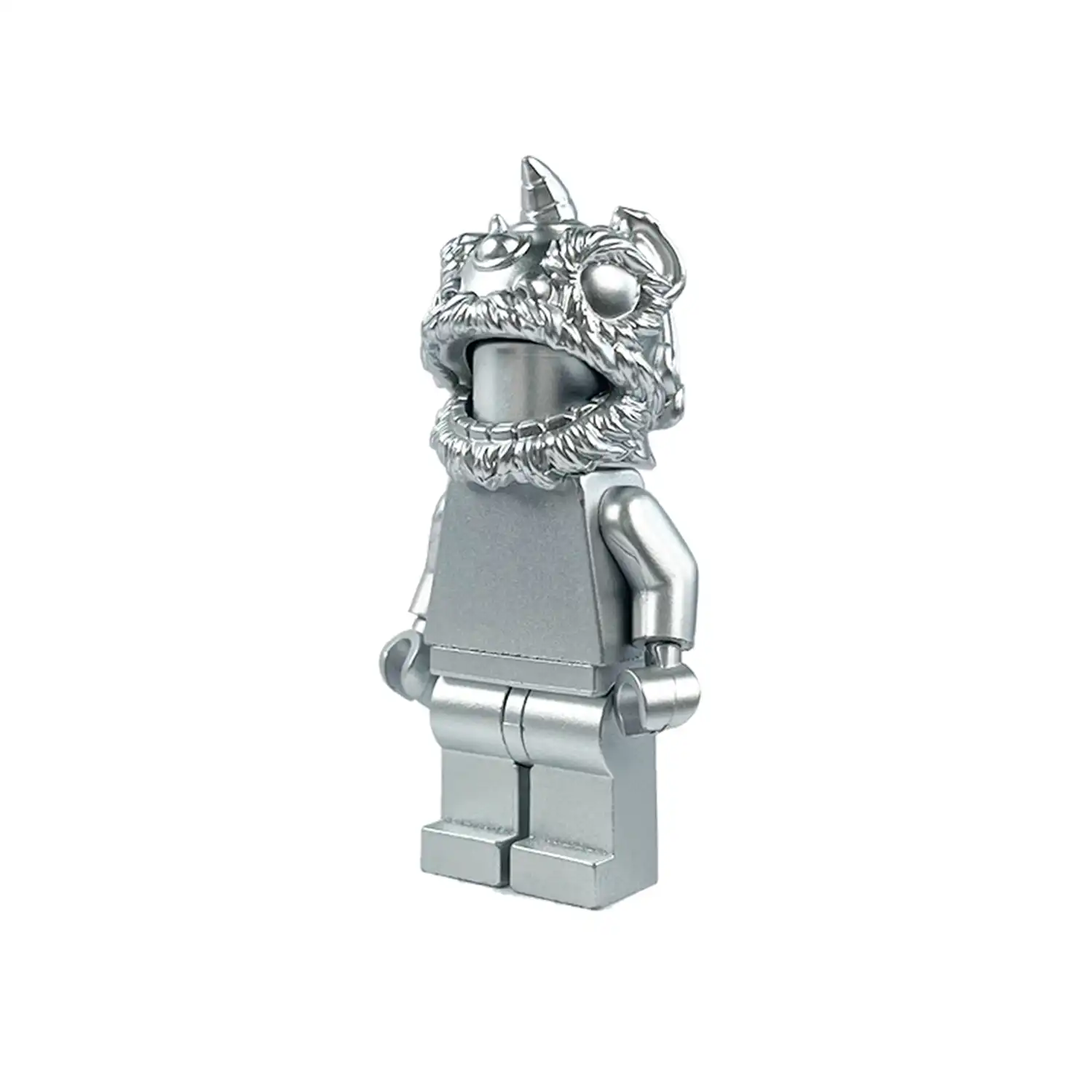 Minifigure – lion dancer Silver-plated (LEGO Alternative) Minifigure – lion dancer Silver-plated (LEGO Alternative)