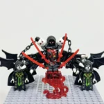 lord of the underworld death related deity demon and 4 attendants cultists guardians - Custom Printed Brick Block Figure