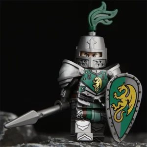 Minifigure – medieval Green Dragon Knight (LEGO Alternative) Minifigure – medieval Green Dragon Knight (LEGO Alternative)