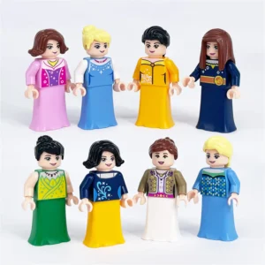 Minifigures – 8 girls dressed in various elegant gowns (LEGO Alternative) Minifigures – 8 girls dressed in various elegant gowns (LEGO Alternative)