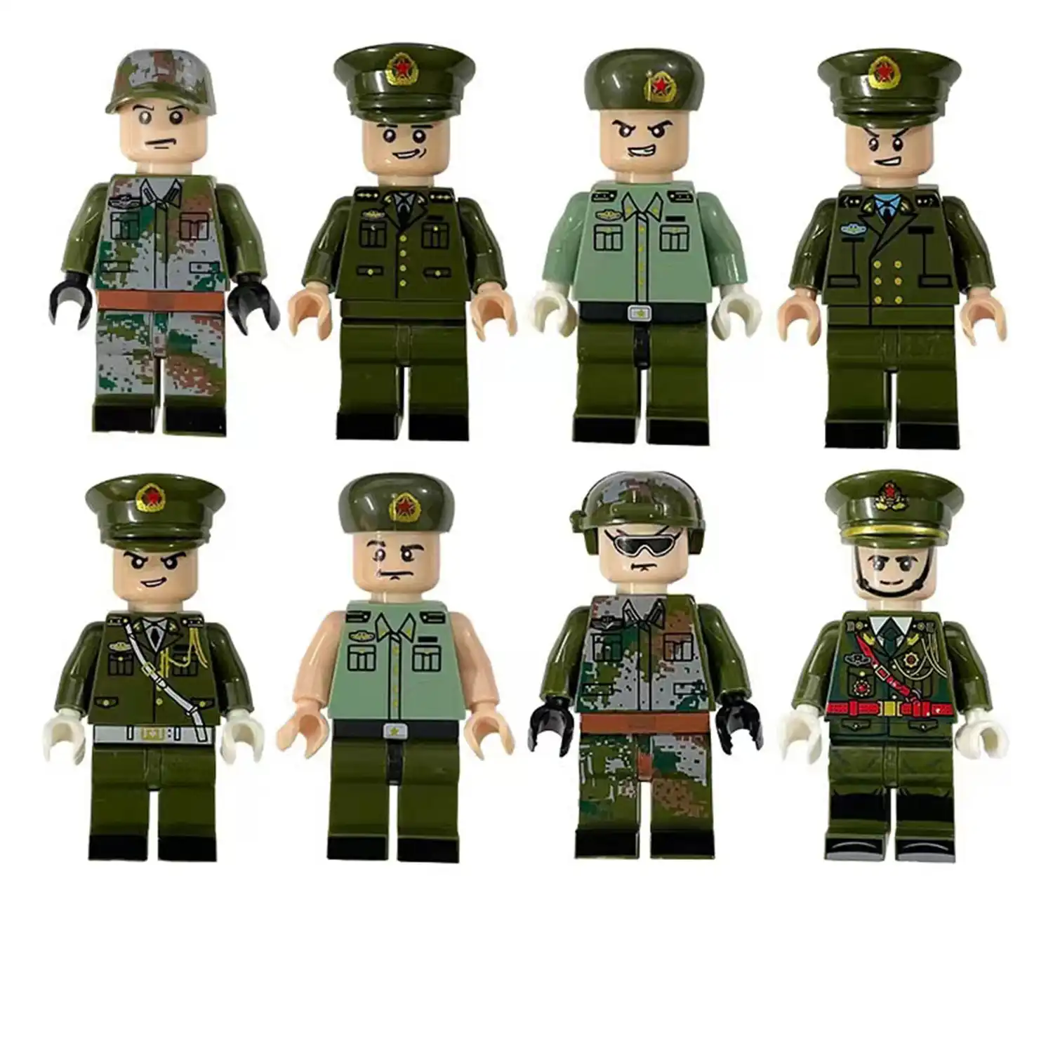 Minifigures – Chinese People's Liberation Army PLA (LEGO Alternative) Minifigures – Chinese People's Liberation Army PLA (LEGO Alternative)