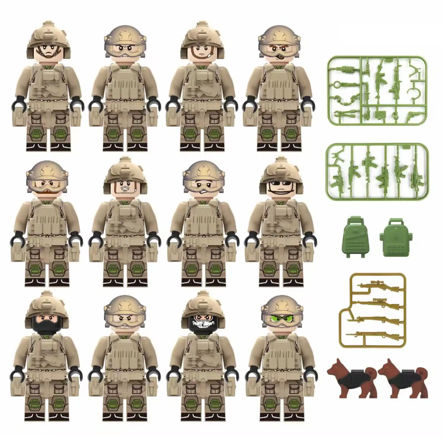 Minifigures – Dragon Flame special forces operatives (LEGO Alternative) Minifigures – Dragon Flame special forces operatives (LEGO Alternative)