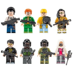 Minifigures – battle royale game characters or combatants (LEGO Alternative) Minifigures – battle royale game characters or combatants (LEGO Alternative)