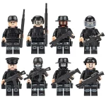 black clad special operations forces - Custom Printed Brick Block Figure
