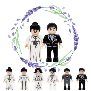 Minifigures – brides and grooms Western wedding attire (LEGO Alternative) Minifigures – brides and grooms Western wedding attire (LEGO Alternative)
