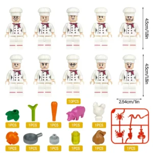 Minifigures – chefs (LEGO Alternative) Minifigures – chefs (LEGO Alternative)