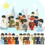 city people - Custom Printed Brick Block Figure