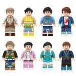 city people in various contemporary, formal, and casual outfits - Custom Printed Brick Block Figure