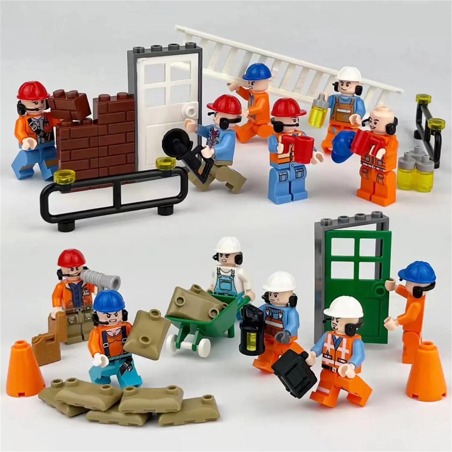 Minifigures – construction site worker (LEGO Alternative) Minifigures – construction site worker (LEGO Alternative)