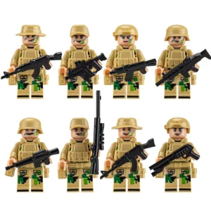 Minifigures – desert combat soldiers (LEGO Alternative) Minifigures – desert combat soldiers (LEGO Alternative)