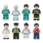 emergency and healthcare professionals - Custom Printed Brick Block Figure