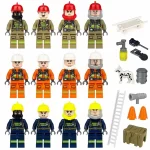 firefighters - Custom Printed Brick Block Figure
