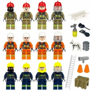 Minifigures – firefighters (LEGO Alternative) Minifigures – firefighters (LEGO Alternative)