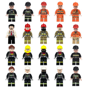 Minifigures – firefighters (LEGO Alternative) 2 Minifigures – firefighters (LEGO Alternative)