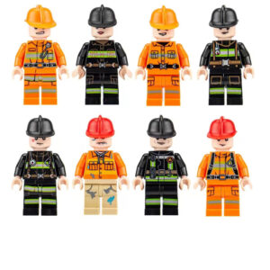Minifigures – firefighters (LEGO Alternative)5 Minifigures – firefighters (LEGO Alternative)