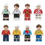 football (soccer) players - Custom Printed Brick Block Figure