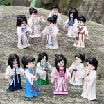 girls dressed East Asian style robes or gowns - Custom Printed Brick Block Figure
