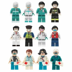 Minifigures – healthcare professionals, emergency responders, patient (LEGO Alternative) Minifigures – healthcare professionals, emergency responders, patient (LEGO Alternative)